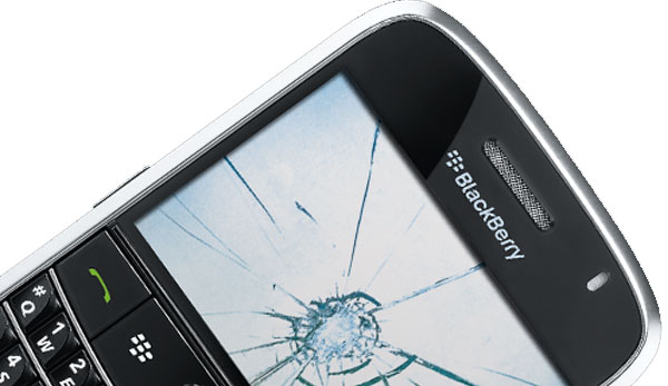 Cambria Heights Broken Blackberry Screen