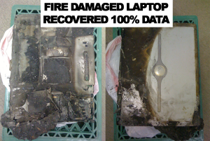 Fire Damaged Laptop