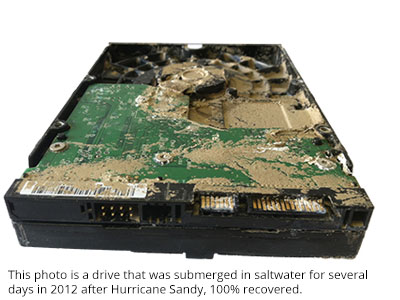 Suffolk Water Damaged Media - Internal disc drive